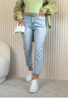 Nohavice džínosové skinny Andrina svetlomodré