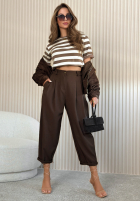 látkové Nohavice Maren svetlobéžové