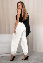 látkové Nohavice ze ściągaczami What You Wanted blankytné