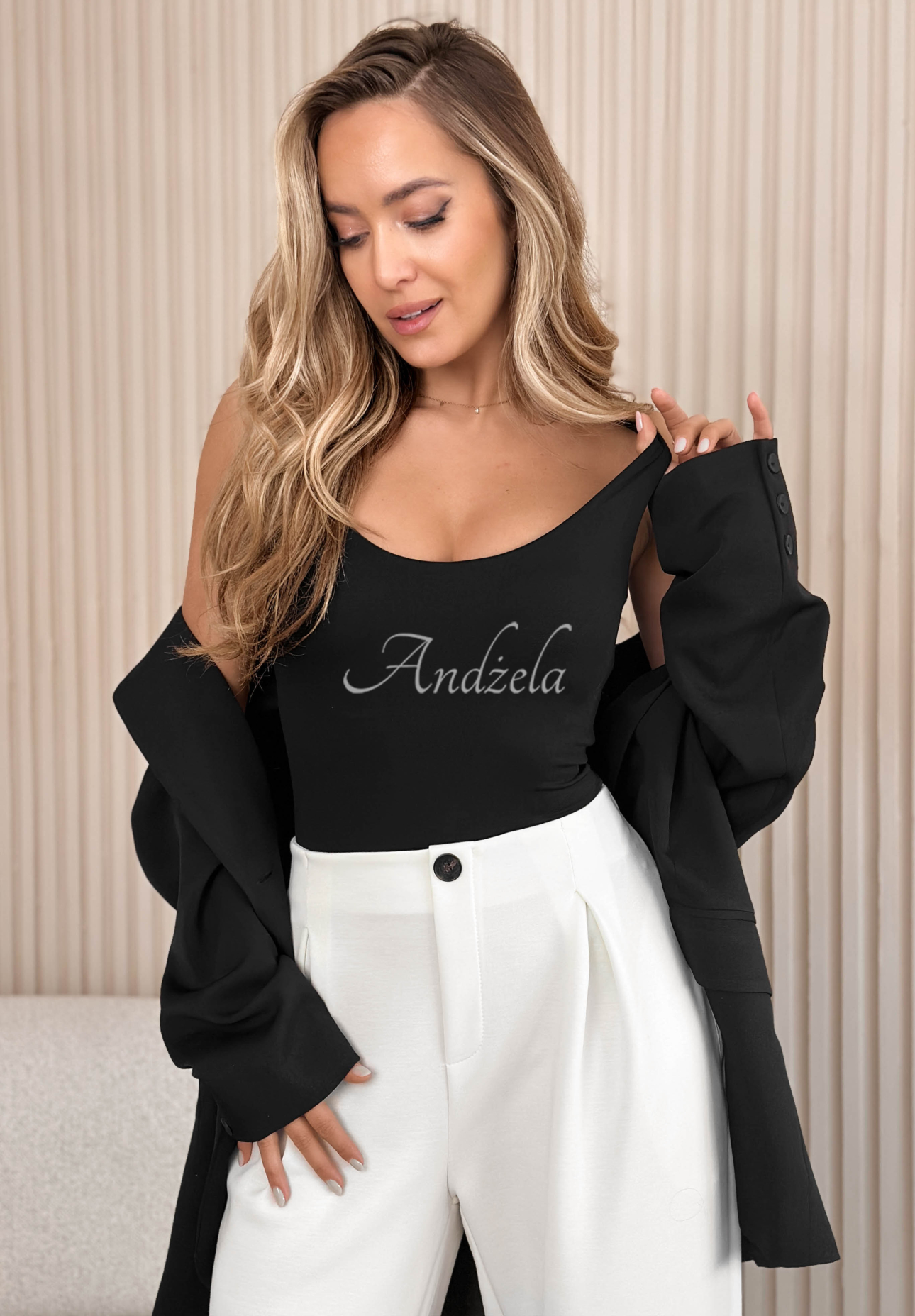 Body na ramienka Hold My Heart čierne