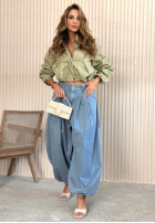 látkové Nohavice balllon Hariett modré