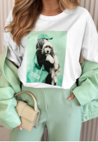 Tričko z nadrukiem Matilda Biela