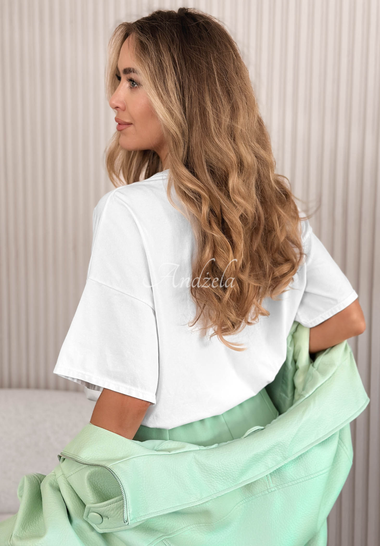 Bavlnené tričko s potlačou Matilda Biela