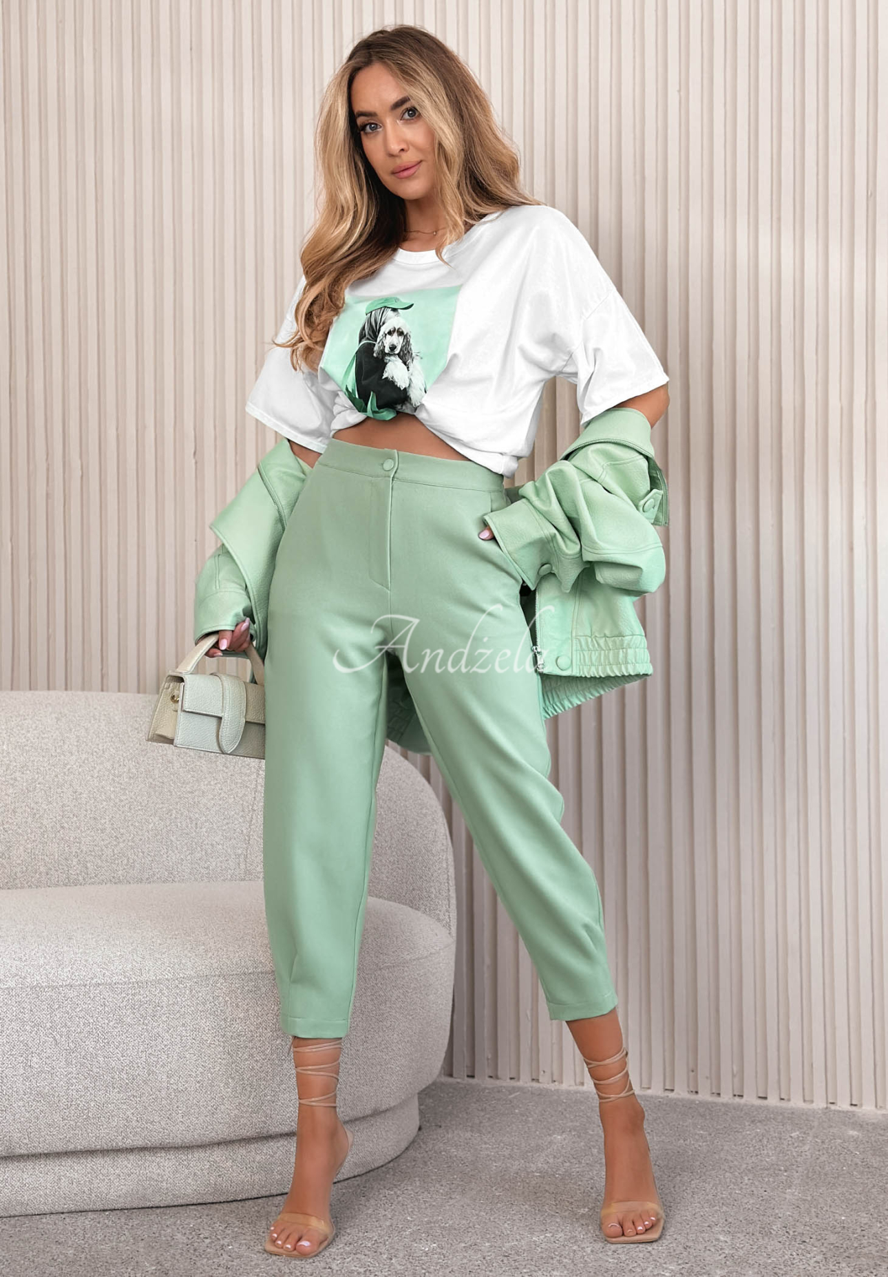 Bavlnené tričko s potlačou Matilda Biela