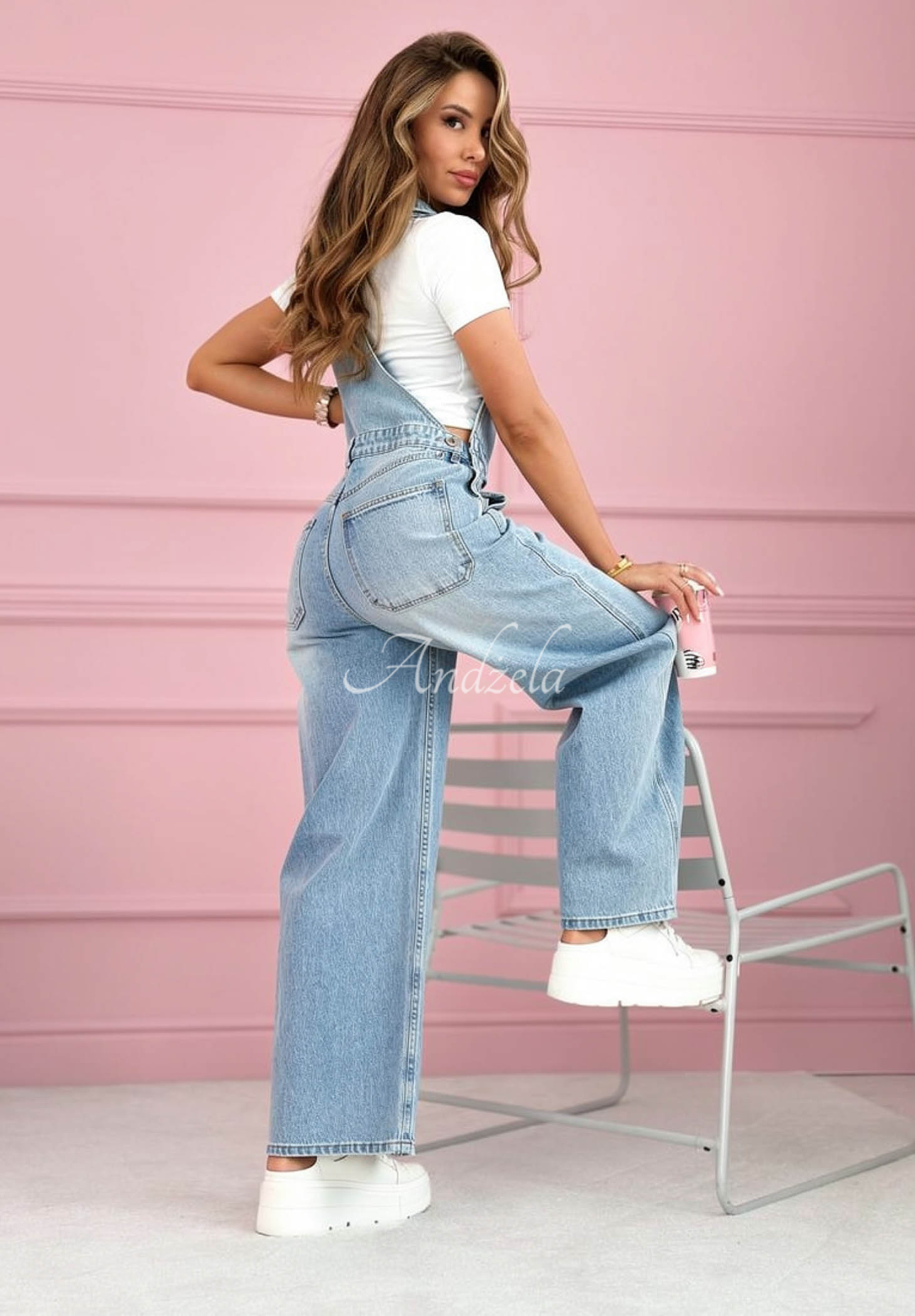 Dlhé džínsy na traky Better Days modré