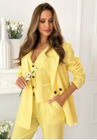 Elegancka Sako z kołnierzem Cordelia ružová