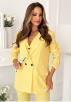 Elegancka Sako z kołnierzem Cordelia ružová