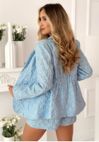 Kreszowany Súprava Sako i Kraťasy  Susan blankytný