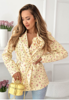 Kwiecista Sako z paskiem i różą Macarena žltá