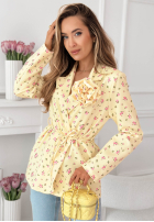 Kwiecista Sako z paskiem i różą Macarena žltá