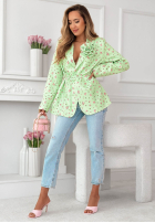 Kwiecista Sako z paskiem i różą Macarena žltá