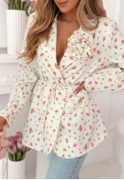 Kwiecista Sako z paskiem i różą Macarena žltá