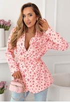 Kwiecista Sako z paskiem i różą Macarena žltá