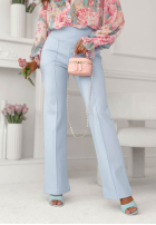 látkové Nohavice dzwony Can't Ignore Me ecru