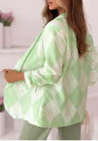 Sako w kratę Sharon žltá