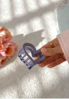 Velúrová Sponka klamra do włosów Velvette Heart ružová