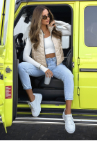 Krátka Prešívaná Vesta Spring Cloud ecru