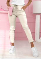 látkové Nohavice Archie béžové