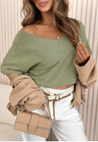 Ľahký Sveter z dekoltem Summer Daydream ecru