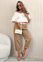 Ľahký Sveter z dekoltem Summer Daydream ecru