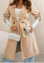 Dlhý Kabát trencz Miraldi ružový