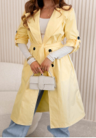 Dlhý Kabát trencz Miraldi ružový