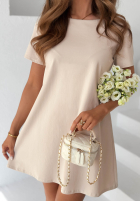 Šaty mini z kokardą Mariette žltá