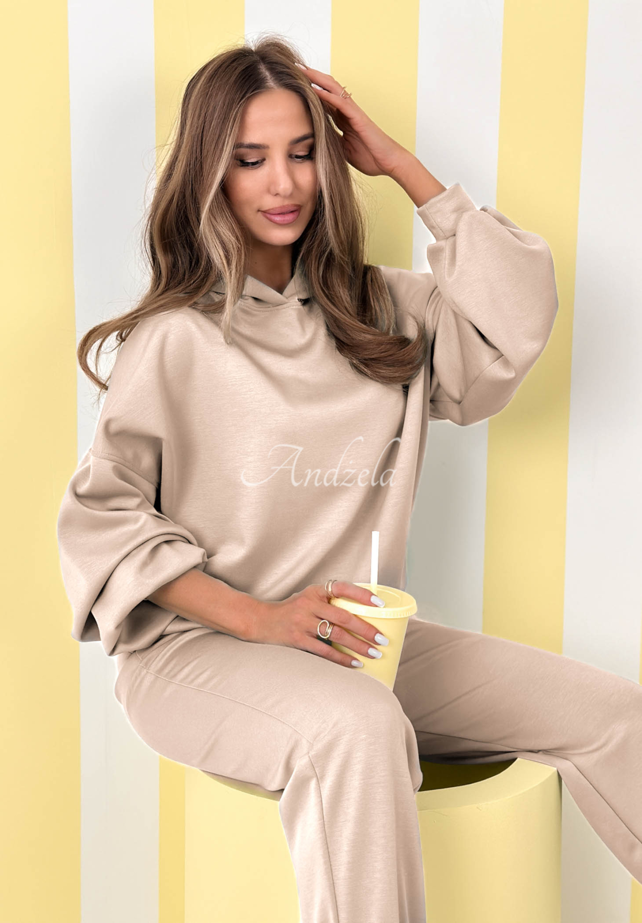 Tepláková súprava Remember About You béžový