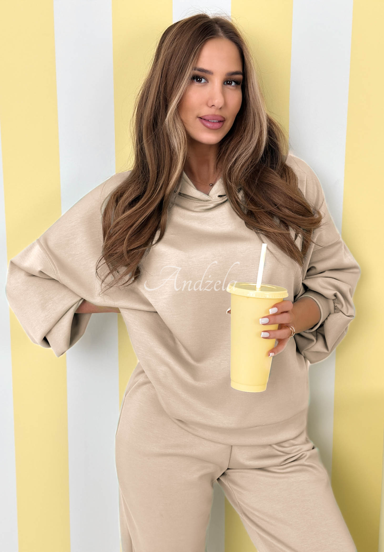 Tepláková súprava Remember About You béžový