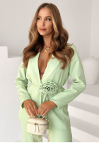 Garnitur damski z kwiatkiem Tessa ružový