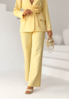 Garnitur damski z kwiatkiem Tessa ružový