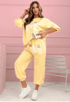 Nohavice dresowe Mastermind púdrovo ružová