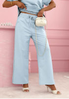 Tepláková súprava z koronką Lacy Actions blankytný