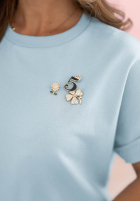 Tepláková súprava z koronką Lacy Actions blankytný