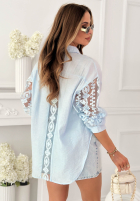 Košeľa z koronką The Only Spring blankytná