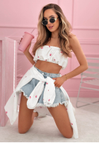 Košeľa w truskawki Sweet Strawberry Biela