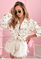 Kwiecista Košeľa Avalora ecru