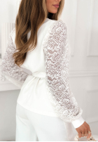 Súprava Blúzka i Nohavice z koronką My Reason ecru