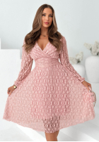 Koronkowa Šaty z marszczoną talią Good Moment žltá