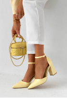 džínosové Sandále na słupku Nefertiti modré