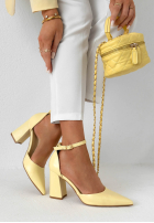 džínosové Sandále na słupku Nefertiti modré