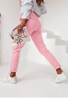 Nohavice látkové Wind svetloružové