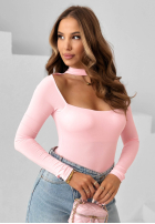 Body z chokerem Dreamy Day žlté