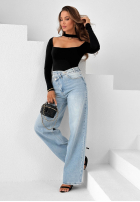 Body z chokerem Dreamy Day žlté