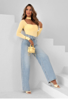 Body z chokerem Dreamy Day žlté