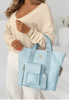 Skórzana Kabelka Georgina púdrovo ružová