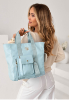 Skórzana Kabelka Georgina púdrovo ružová