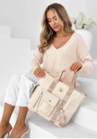 Skórzana Kabelka Georgina púdrovo ružová