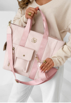 Skórzana Kabelka Georgina púdrovo ružová