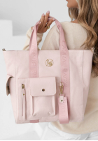 Skórzana Kabelka Georgina púdrovo ružová